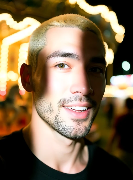 Jett - A tattooed AI boyfriend who speaks in bold lines